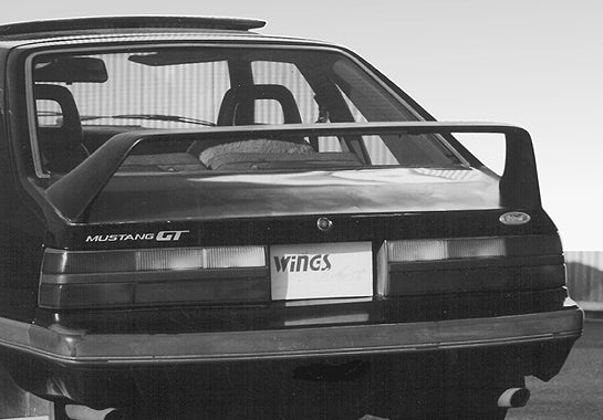 1979-1993 Ford Mustang Liftback F40 Style Wing With Light