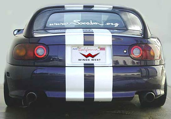 1990-1998 Mazda Miata Super Style Wing No Light Fiberglass