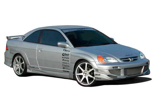 2001-2003 Honda Civic 2 Door Avenger 4Pc Kit W/ Extreme 7Pc Fender Flare