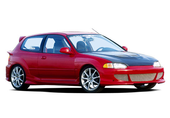 1992-1995 Honda Civic Hb Bigmouth Kit W/Voltex Rear Bumper & Extreme Fender Flare Set