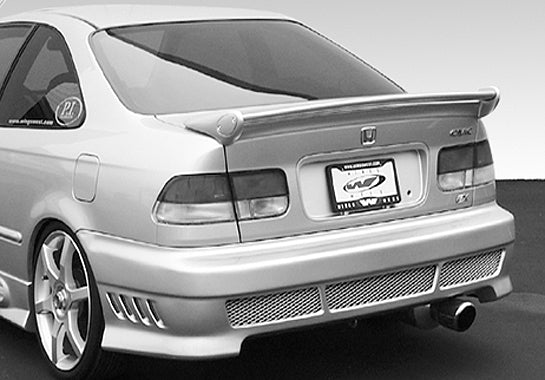 1996-2000 Honda Civic 2Dr Mini-Me Commando Wing No Light