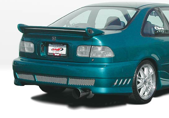 1992-1995 Honda Civic 2Dr Avenger 4Pc Kit W/7Pc Extreme Fender Flare Set