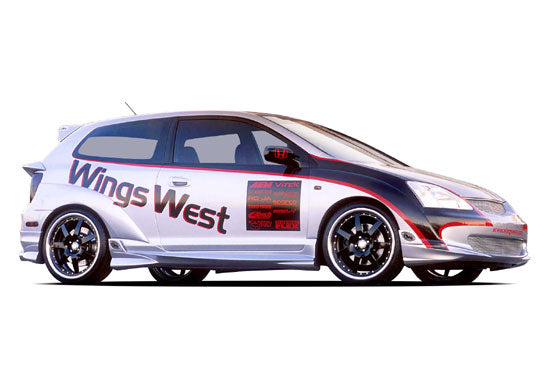 2002-2005 Honda Civic Hb G-55 Series 4Pc Complete Kit W/ Extreme 7Pc Fender Flares