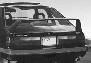 1979-1993 Ford Mustang Liftback F40 Style Wing With Light