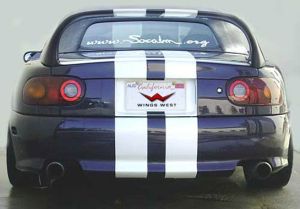 1990-1998 Mazda Miata Super Style Wing No Light Fiberglass