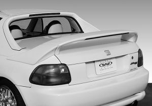 1993-1997 Honda Del Sol Custom 3Pc Mid Wing With Light