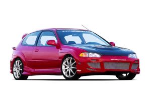 1992-1995 Honda Civic Hb Avenger Kit W/Voltex Rear Bumper & Extreme Fender Flare Set