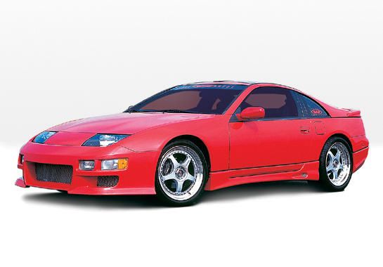 1990-1996 Nissan 300Zx 2+2 W-Typ 4Pc Complete Kit Fiberglass Sides